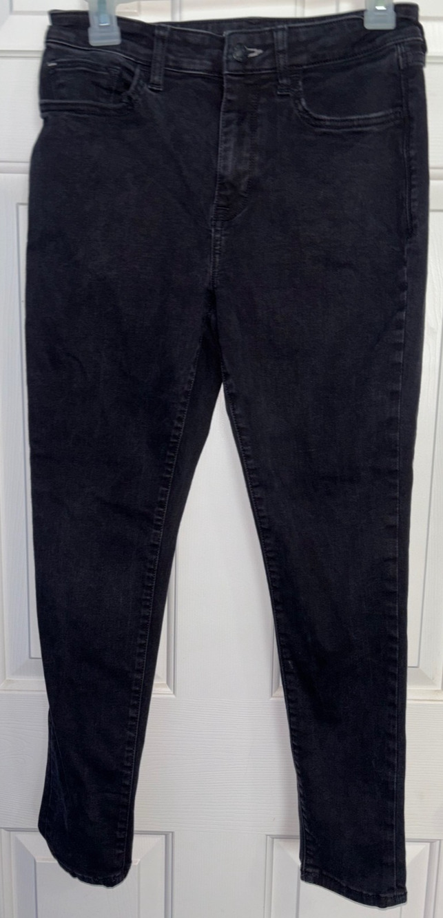Arizona Jean Co Juniors 9 Black Denim High Rise Skinny Jeggings Stretch Pants